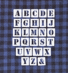 Einzel - Schablonen  Buchstaben 10cm hoch ● Alphabet ● Druckbuchstaben