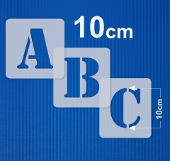 Buchstaben groß 10cm hoch ● Schablonen-Set Nr.5 ● 30 einzelne Schablonen